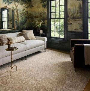 Loloi Chris Loves Julia Palma Collection Bark/Natural 2'-7" x 10'-0" Runner Rug